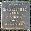 Stolperstein für Mosche Schultz (Großer Griechenmarkt 134)