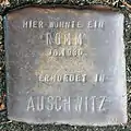Stolperstein für einen Romm (Thieboldsgasse 88)