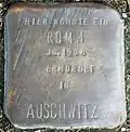 Stolperstein für einen Romm (Thieboldsgasse 88)