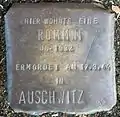 Stolperstein für eine Rommni (Thieboldsgasse 88)
