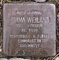 Stolperstein für Emma&nbsp;Weiland