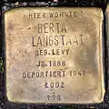 Stolperstein für Berta Langstaat (Luxemburger Straße 37)