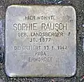 Stolperstein für Sophie&nbsp;Rausch