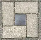 Stolperstein für Erich Klausener auf dem Leo-Statz-Platz in Düsseldorf-Unterbilk