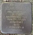 Selma Birmann vor der Fruchtallee 107