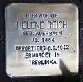 Stolpersteine in Berlin-Wilmersdorf für Helene und David Reich