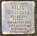 Stolperstein für Hilde Brinkmann (Moltkestraße 87)