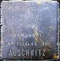 Stolperstein für eine Rommni (Peterstraße 31)