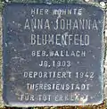 Stolperstein für Anna Johanna Blumenfeld (Robert-Heuser-Straße 3)