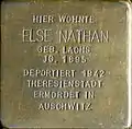 Stolperstein für Else Nathan (Brüsseler Straße 104)
