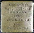 Stolperstein für Helene Simons (Neumarkt 25)