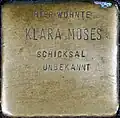 Stolperstein für Klara Moses (Neumarkt 25)