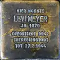 Stolperstein für Levi Meyer (Brabanter Straße 27)