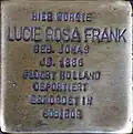 Stolperstein für Lucie Rosa Frank (Hansaring 39)