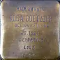 Stolperstein für Rosa Goetzoff (Brabanter Straße 27)