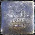Stolperstein für Simon Siegellack (Thieboldsgasse 134)