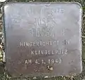 Stolperstein für Josef Förster (Alarichstraße 81)