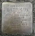Stolperstein für Walter Klein (Blumenthalstraße 23)
