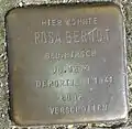 Stolperstein für Rosa Berndt (Gladbacher Straße 46)