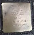 Stolperstein für Hedwig Krekler (Hansaring 109)