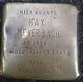 Stolperstein für Max Meyerbach (Hansaring 109)