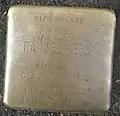 Stolperstein für Adolf Ranzenberg (Melchiorstraße 25)