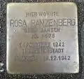 Stolperstein für Rosa Ranzenberg (Melchiorstraße 25)