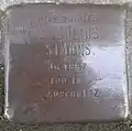 Stolperstein für Julius Simons (Reischplatz 6)