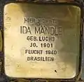 Stolperstein für Ida Mändle (Riehler Straße 21)