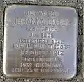 Stolperstein für Johanna Cohen (Theodor-Heuss-Ring 54)