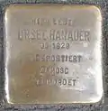 Stolperstein für Ursel Hanauer (Venloer Straße 23)