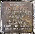Stolperstein für Elisabeth Charlotte Gloeden, Kastanienallee 23, Berlin-Westend