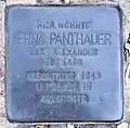 Stolperstein für Erna&nbsp;Panthauer