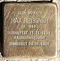 Stolperstein für Max&nbsp;Reissner