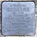 Stolperstein Günther Keil