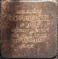 Stolperstein für Richard Metzl