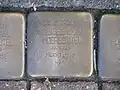der Stolperstein für Schisre Susi Puderbeutel