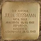Stolperstein für Julia Süssmann-Pollak