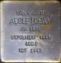Stolperstein für Adolf Loewy (Agrippastraße 8)