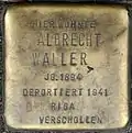Stolperstein für Albrecht Waller (Bonner Straße 33)