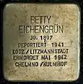 Stolperstein für Betty Eichengrün (Richard-Wagner-Straße 49)