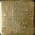 Stolperstein für Dr. Selmar Harry Falkenstein (Hohe Pforte 13–17)