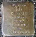 Stolperstein für Elly Rosenbaum (Karolingerring 10)