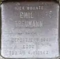 Stolperstein für Emil Treumann (Kaesenstraße 24)