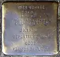 Stolperstein für Erich Blumgardt (Zwirner Straße 33)