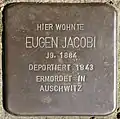 Stolperstein für Eugen Jacobi (Unkeler Straße 23)