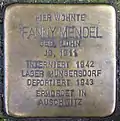 Stolperstein für Fanny Mendel (Aachener Straße 67)
