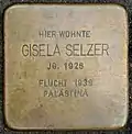 Stolperstein für Gisela Selzer (Görresstraße 15)
