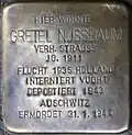 Stolperstein für Gretel Nussbaum (Spichernstraße 57)