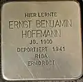 Stolperstein für Ernst Benjamin Hoffmann (Vogelsanger Straße 1)